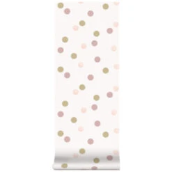 Superfresco Easy Vliesbehang Polka Stippen Roze-goud (108565) -Huishoudelijke Artikelen Korting 123 103