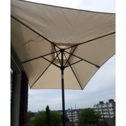 Balkonparasol Off White 150x250 Cm -Huishoudelijke Artikelen Korting 123 1032