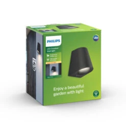 Philips Wandlamp MyGarden Virga LED Zwart 3W -Huishoudelijke Artikelen Korting 123 1099