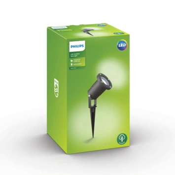 Philips Tuinspies Puled Zwart 5W 4 Philips Tuinspies Puled Zwart 5W - Afbeelding 2
