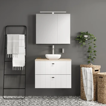 Tiger Spiegelverlichting Ancis Wit 60cm 7 Tiger Spiegelverlichting Ancis Wit 60cm - Afbeelding 5