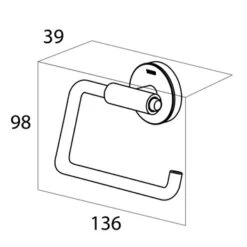 Tiger Toiletrolhouder Urban Wit -Huishoudelijke Artikelen Korting 123 1189