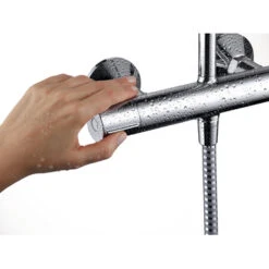 Hansgrohe Douchesysteem Vernis Blend 200 Met Thermostaatkraan Mat Zwart -Huishoudelijke Artikelen Korting 123 1196