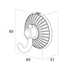 Tiger Haak Ivy Chroom Met Wit -Huishoudelijke Artikelen Korting 123 1253