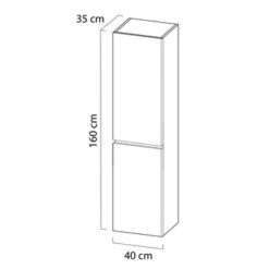 Tiger Karlo Kolomkast Chalet Eiken 160 Cm -Huishoudelijke Artikelen Korting 123 1258