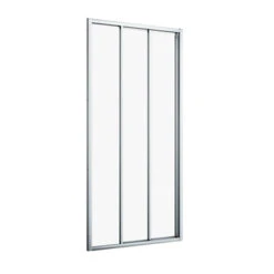 Sealskin Hooked Driedelige Schuifdeur 95x200 Cm, 6 Mm Helder Veiligheidsglas Met Antikalklaag Zilver Hoogglans -Huishoudelijke Artikelen Korting 123 1263