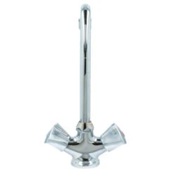 OK Keukenkraan 2-knops Chroom -Huishoudelijke Artikelen Korting 123 1272