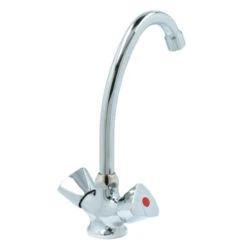 OK Keukenkraan 2-knops Chroom -Huishoudelijke Artikelen Korting 123 1273