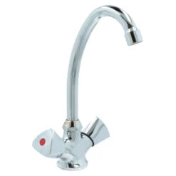 OK Keukenkraan 2-knops Chroom -Huishoudelijke Artikelen Korting 123 1275