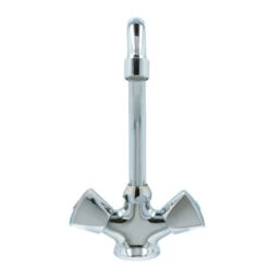 OK Keukenkraan 2-knops Chroom -Huishoudelijke Artikelen Korting 123 1276