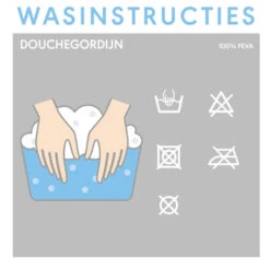 Sealskin Douchegordijn Sayings Wit PVC 200x180 Cm -Huishoudelijke Artikelen Korting 123 1290