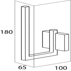 Tiger Reserverolhouder Zenna Hangend Chroom/Wengé -Huishoudelijke Artikelen Korting 123 1375
