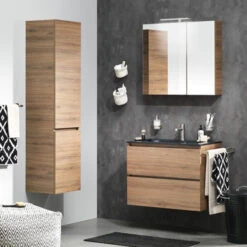 TIGER S-line Spiegelkast 60cm Chalet Eiken -Huishoudelijke Artikelen Korting 123 1379