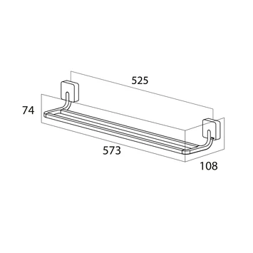 Tiger Dubbel Handdoekrek Impuls RVS 7 Tiger Dubbel Handdoekrek Impuls RVS - Afbeelding 5
