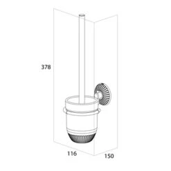 Tiger Wc-borstelset Ivy Chroom/wit -Huishoudelijke Artikelen Korting 123 1464