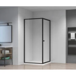 Atlantic Roan Douchewand En -deur 90x90x190cm Zwart -Huishoudelijke Artikelen Korting 123 1471