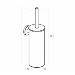 Marho Toiletborstelhouder Luxor Gun Metal 9 Marho Toiletborstelhouder Luxor Gun Metal -Huishoudelijke Artikelen Korting 123 1521