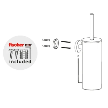 Marho Toiletborstelhouder Luxor Gun Metal 7 Marho Toiletborstelhouder Luxor Gun Metal - Afbeelding 5