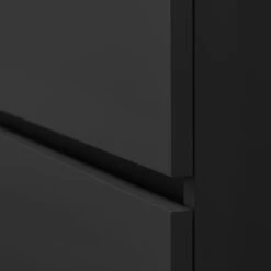 Tiger Badkamermeubelset Karlo 80cm Matzwart Met Zwarte Wastafel -Huishoudelijke Artikelen Korting 123 1600