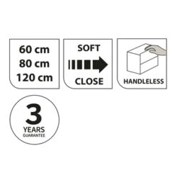 Tiger Badkamermeubelset Karlo 80cm Matzwart Met Zwarte Wastafel -Huishoudelijke Artikelen Korting 123 1604