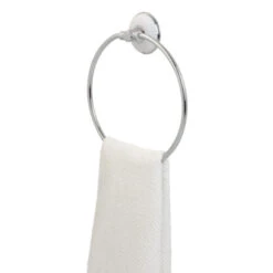 Tiger Ivy Beweegbare Handdoekring Chroom/wit -Huishoudelijke Artikelen Korting 123 1611