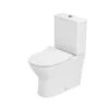 Atlantic Newport Toilet Duoblok Zonder Spoelrand PK/muuraansluiting -Huishoudelijke Artikelen Korting 123 1633
