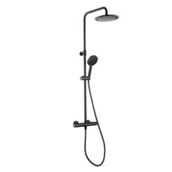 Tiger Regendoucheset Akcent Met Thermostatisch Kraan Zwart -Huishoudelijke Artikelen Korting 123 1666