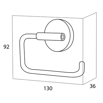 Handson Toiletrolhouder Smart Chroom 5 Handson Toiletrolhouder Smart Chroom - Afbeelding 3
