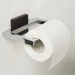 Tiger Toilethouder Zenna Chroom/Wengé -Huishoudelijke Artikelen Korting 123 1693