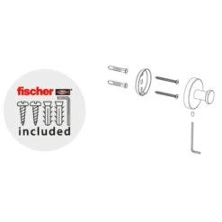 Marho Handdoekhaak Luxor Groot Gun Metal -Huishoudelijke Artikelen Korting 123 1717