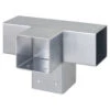 Paalverbinder Voor Pergola T-verbindingsstuk 4-kants 7x7 Cm Gegalvaniseerd -Huishoudelijke Artikelen Korting 123 399