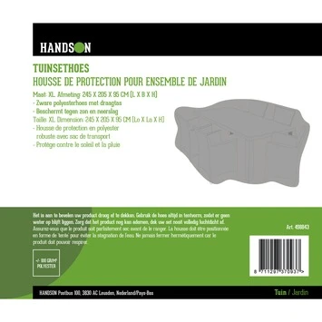 Tuinsethoes 245x205x95 Cm 4 Tuinsethoes 245x205x95 Cm - Afbeelding 2