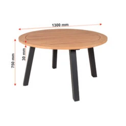 Tafel Paros Eucalyptushout -Huishoudelijke Artikelen Korting 123 449