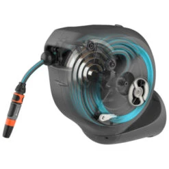 Gardena Wandslangenbox Roll-up 20 Meter Grijs Blauw -Huishoudelijke Artikelen Korting 123 690