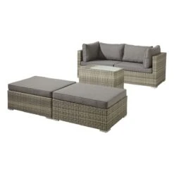 Loungeset Santiago Antraciet -Huishoudelijke Artikelen Korting 123 876