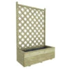 Bloembak Met Dubbele Trellis 90x40 Cm -Huishoudelijke Artikelen Korting 123 988