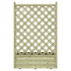Bloembak Met Dubbele Trellis 90x40 Cm -Huishoudelijke Artikelen Korting 123 992