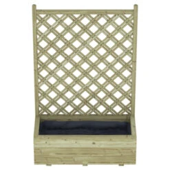 Bloembak Met Dubbele Trellis 90x40 Cm -Huishoudelijke Artikelen Korting 123 996